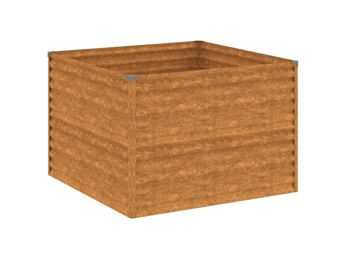 Canteiro Elevado de Jardim VIDAXL Aço Corten (100X100X69 cm)