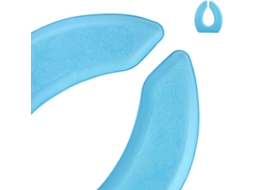 Almofada De Assento Sanitário Impermeável Em Eva Para Inverno, Em Formato De U E Acolchoada Na Cor Azul.