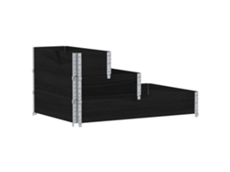 Raised Bed, Raised Beds Vidaxl Preto Madeira De Pinho (120 X 80 Cm (80 X 30 Cm))