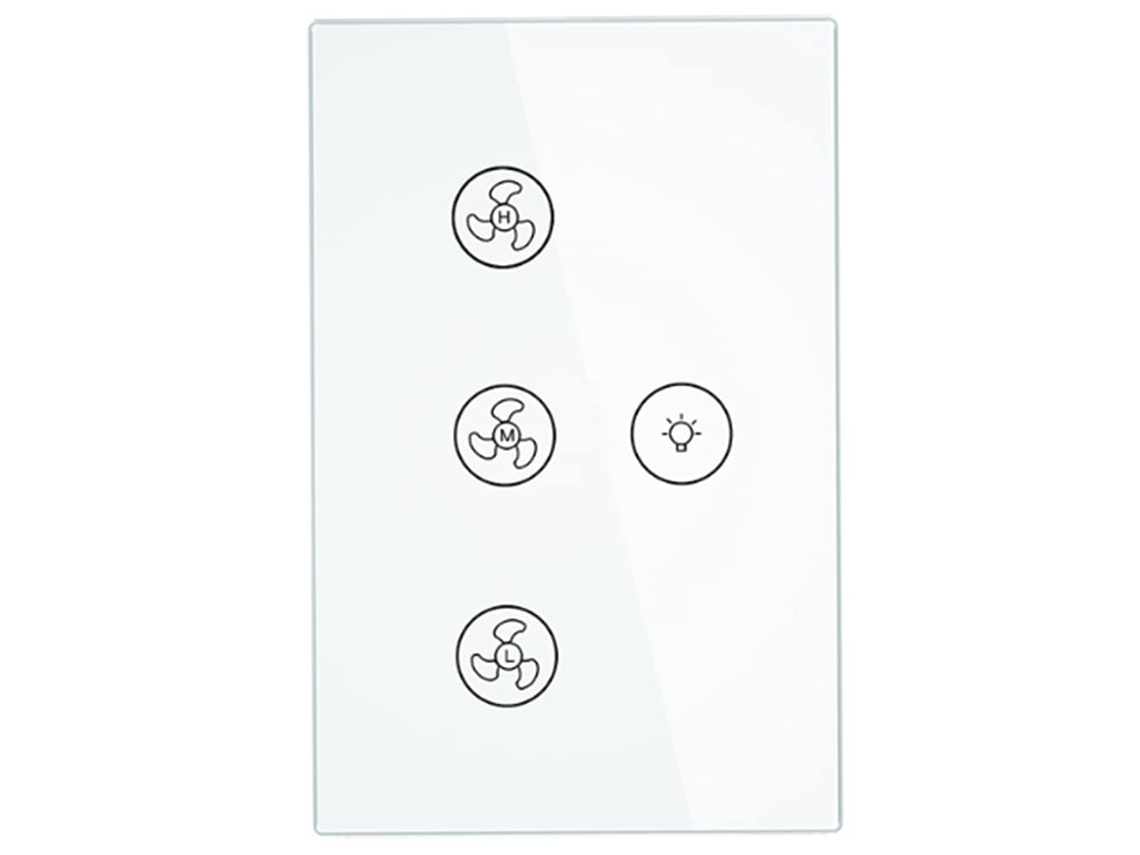 Luminária De Parede Inteligente Com Wi Fi Para Ventilador Teto, Interruptor De Parede, Interruptor Inteligente, Vida