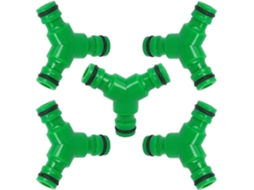 Conjunto De 5 Conectores Rápidos Em Y, Sem Vazamentos, Com 3 Vias, Para Mangueira, Ideais Para Irrigação