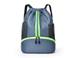 Mochila (cinza), Bolsa Para Basquete Com Separação Para Itens Secos E Molhados, Bolsa Para Guardar Sapatos