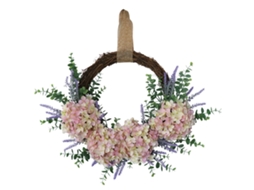 Hortênsia Eucalipto Artificial para Decoração Interior e Exterior
