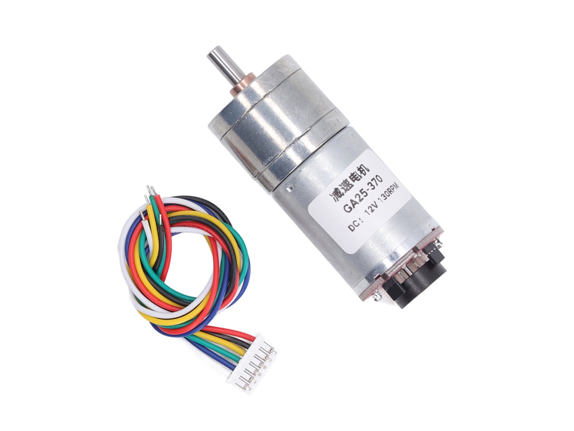 Motor De Engrenagem 12v 130rpm Alta Torção Com Engrenagem Metálica Para Impressora E Robô Ga25-370