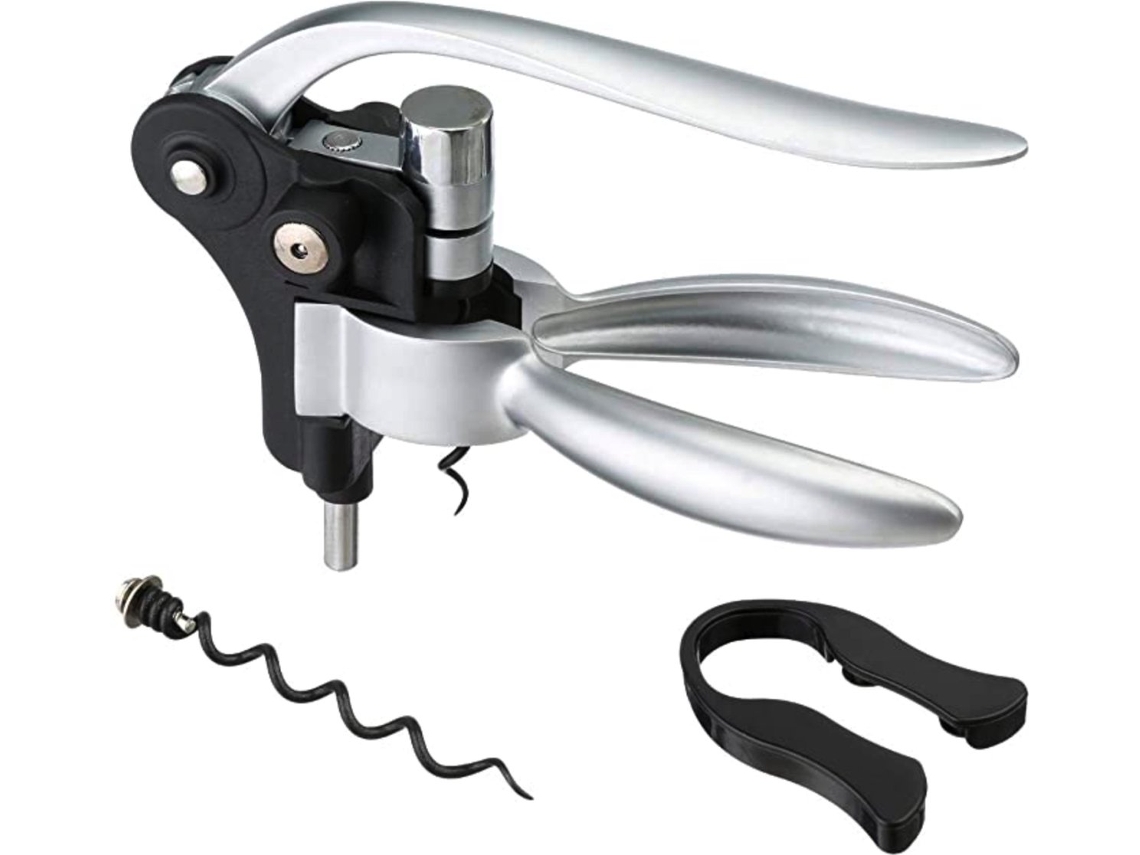 Conjunto de Luxo de 3 Pecas para Abrir Garrafas e Vinho, Desenroscador e Destampador em Aluminio de Alta Qualidade ZYBLSSBB