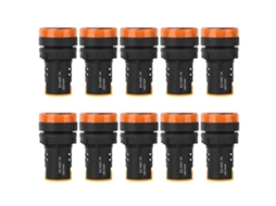 Luz Indicadora De Energia Led Ad16-22d/s 22mm Com Capa Retardante A Chamas 10pcs
