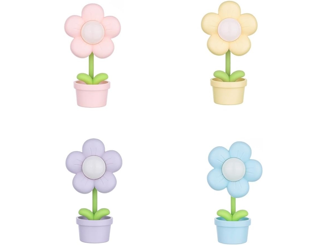Mini Abajur De Flor, Luminária Mesa Pequena E Fofa, Decoração Para