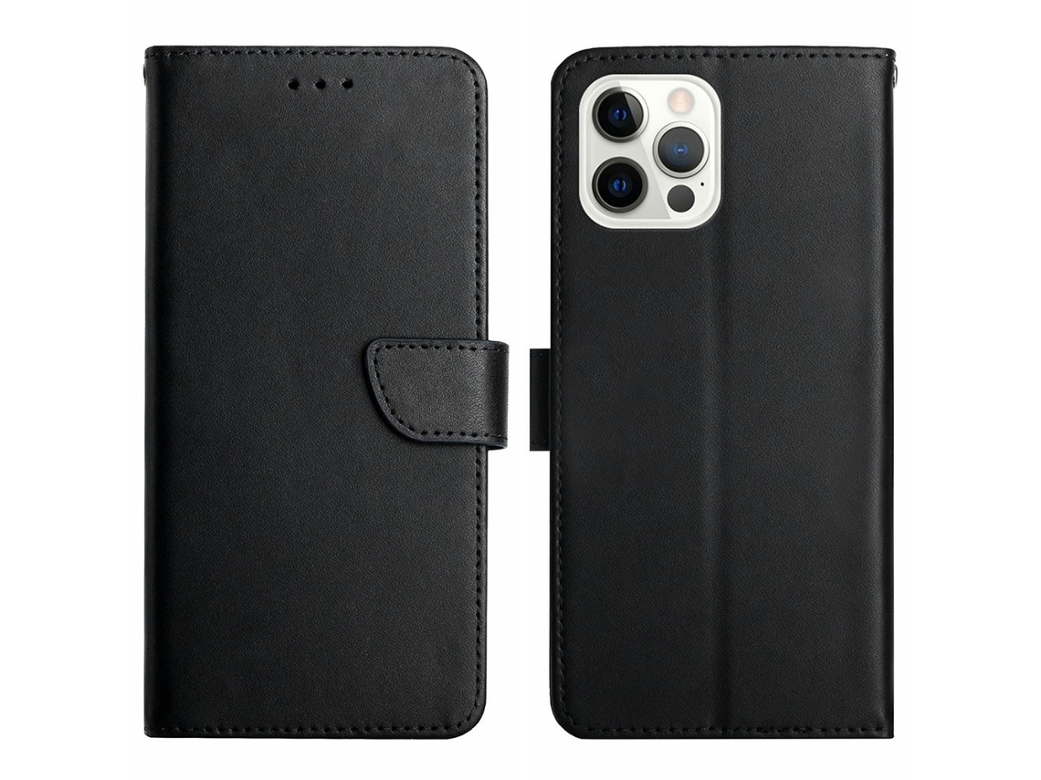 Capa Genuíno Textura Queda Para Iphone 15 Pro Preto