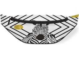 Pochete com Estampa de Zebra para Homens Estampas Impermeável Alta Qualidade Que Não Des Ajustáveis Ze