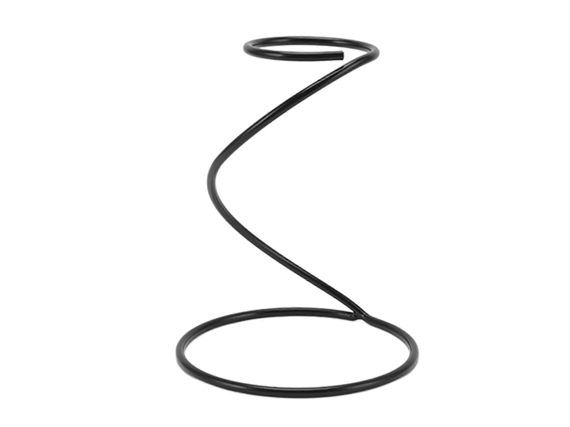 Suporte Metálico Para Café Coado Com Suporte Espiral Estável, Compatível Com Filtros Cônicos Universais, Preto.