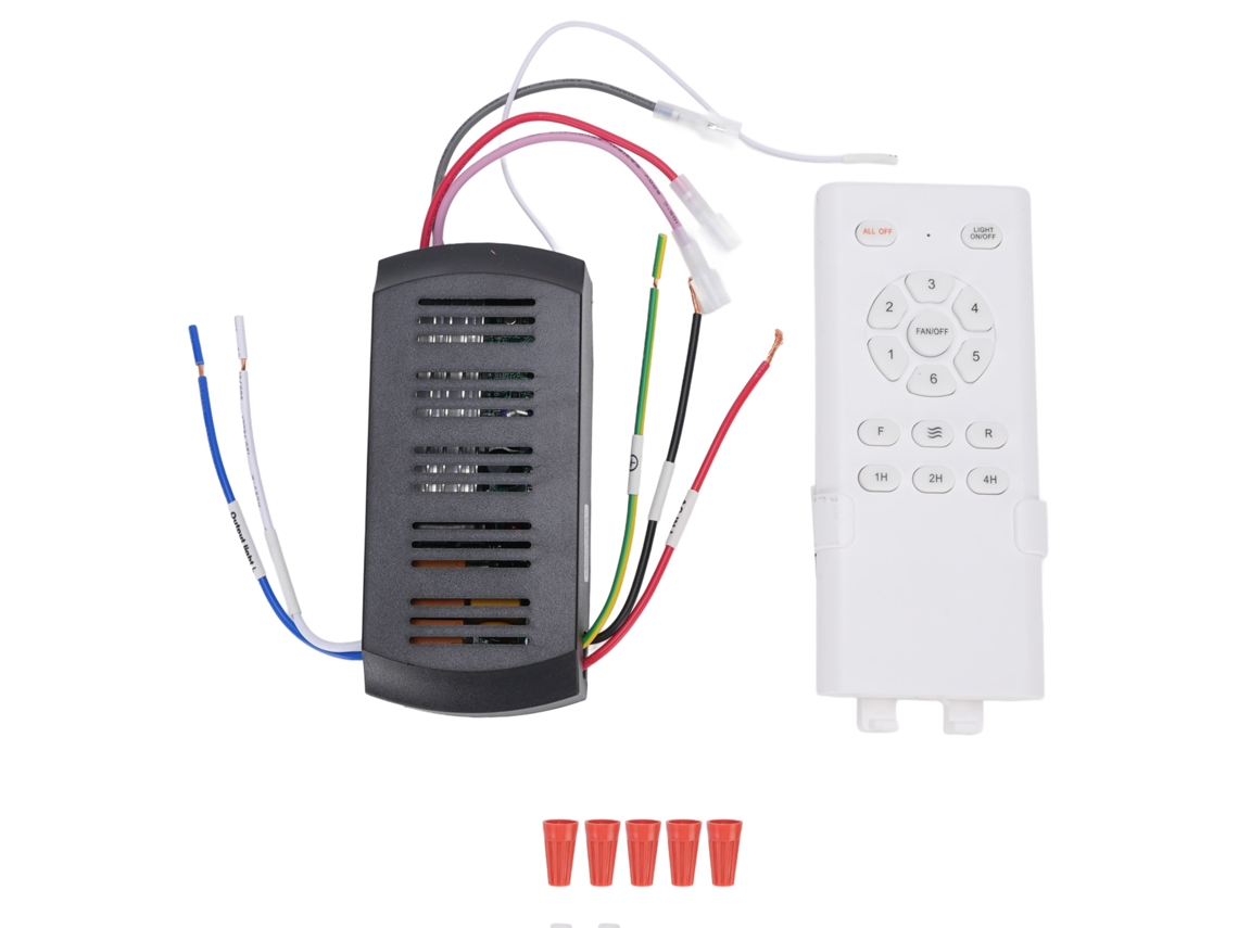 Rebe-kit De Controle Remoto Universal Para Ventilador De Teto Com Luz, Temporizador E Velocidade, Receptor Incluído