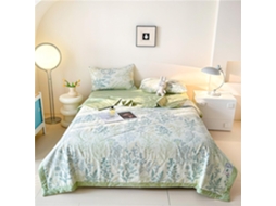 Colcha Acolchoada Fansu em Algodão Ideal para Ar Condicionado 100% Conjunto de Cama Sofá com Estampa Nórdica 1