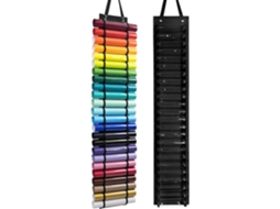 Organizador Para Rolos De Vinil Com 24 48 Compartimentos Grandes, Ideal Para Pendurar Na Porta Ou Em Armários Perfeito