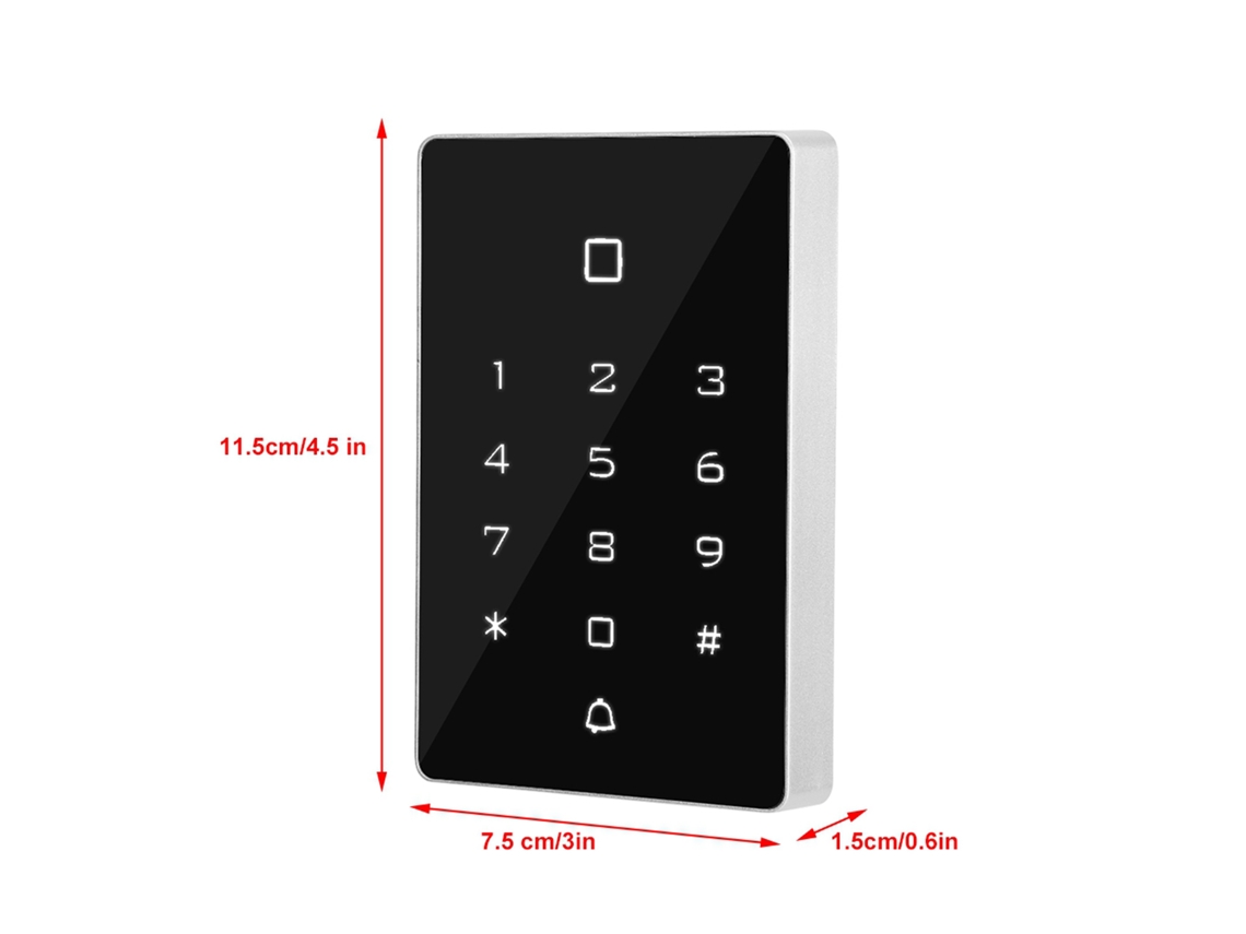 Teclado À Prova D'água, Cartão de Identificação, Senha, Segurança, Controle de Acesso para Wiegand 26 BRILVIBERA