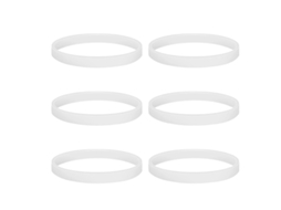 Seis Anéis De Vedação Brancos De 10 Cm, Peças De Reposição Para Liquidificadores Ninja Bl480, Bl680, Bl910 E Ct680.