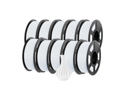 Filamento Para Impressora 3d, Alta Velocidade, Durã¡vel E Resistente, Hsmpetg 10branco Oem