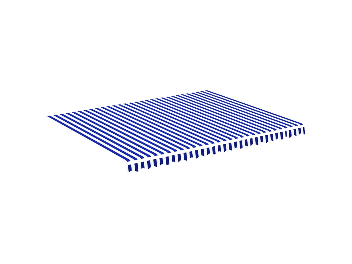 Tecido de Substituição para Toldo 4,5x3,5 m Azul e Branco MAISON EXCLUSIVE