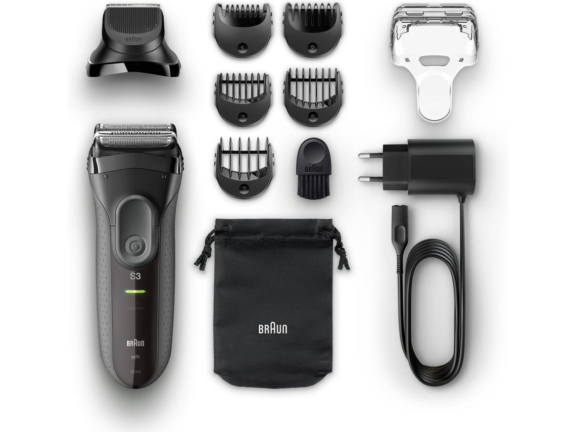 Máquina de Barbear BRAUN S3 Bt 3000 Shave&Style (Autonomia 45 min - Bateria)