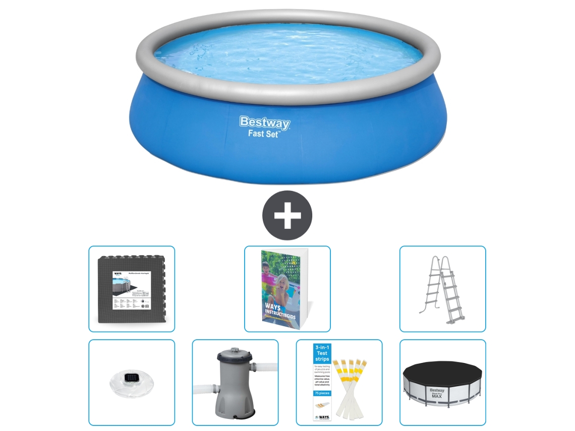 Bestway Piscina Bestway Fast Set Redonda - 457x122 Cm - 8-peças S486