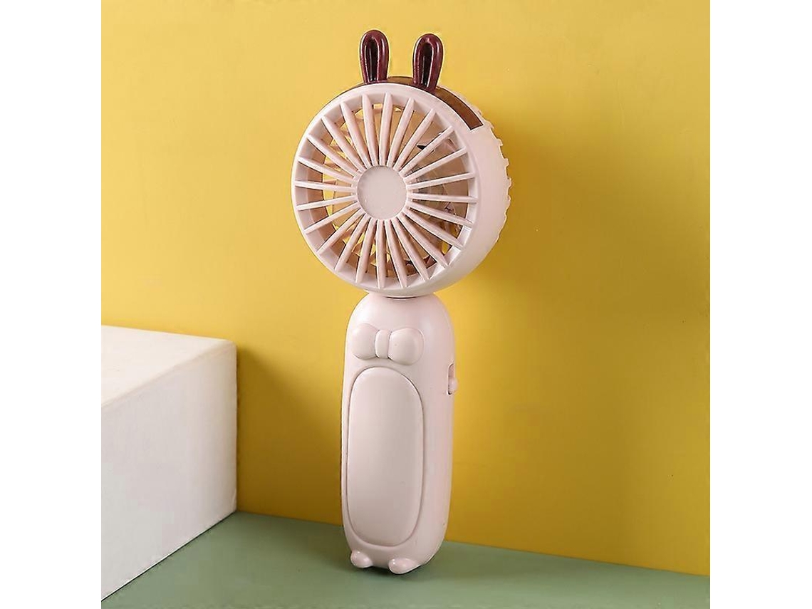 Ventilador Portátil De Mão, Mini Ventilador, Design Fofo, Recarregável Via Usb, Dobrável, Para Mesa, Pequeno E Pessoal