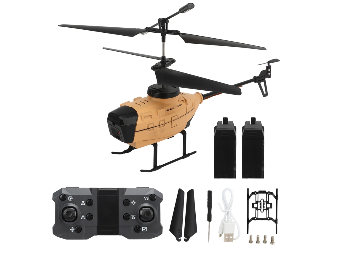 Mali helicóptero Controle Remoto com Evasão Automática de Obstáculos Câmeras Duas 4k Brinquedo Amarelo Terra com 2 Baterias