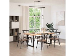 Pés De Mesa De Jantar Em Forma De U, 2 Peças, Preto, 80x (72-73) Cm, Aço