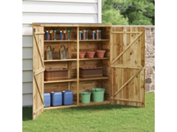 Vidaxl Abrigo P/ Ferramentas De Jardim 163x50x171 Cm Pinho Maciço