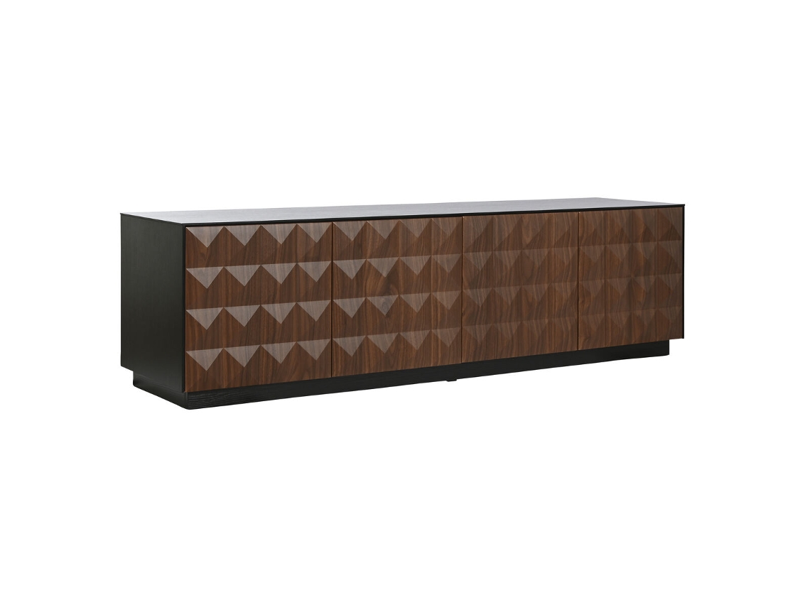 Móvel TV Home Esprit Marrom Preto 161,2 x 40 x 45,5 cm