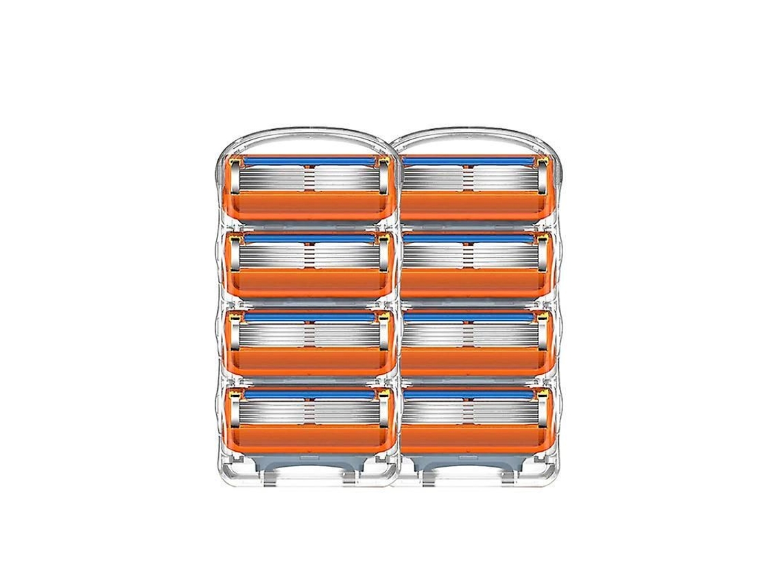 8 Lâminas de Barbear Compatíveis com Gillette Fusion 5 Cuchillas Aparador