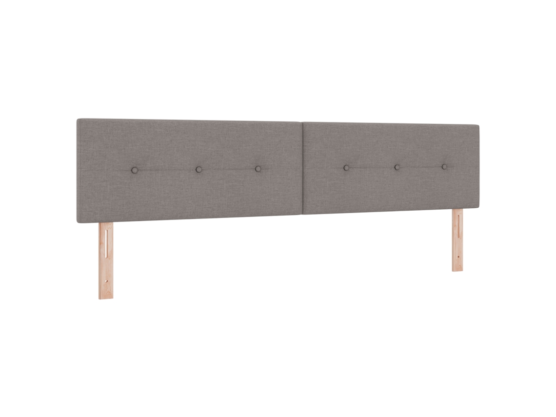 Conjunto 1 Cabeceira De Cama Estofada Vidaxl Castanho-acinzentado Tecido (200 Cm)