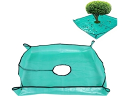 Ftvogue Landscape Pruning Tarp, 39 37in Pe Tree Shrub Trimming Tarp Debris Collection Catch Tarpaulin Com 7 8in Center