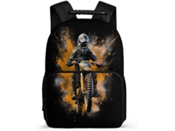Mochila Escolar Infantil Estilo Motocross Para Crianças 8 12 Anos, Ideal Meninos Meninas (1º E 2º Ano