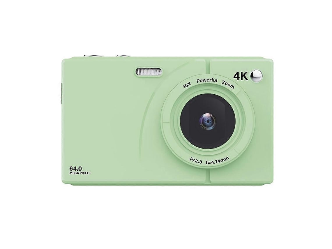Câmara Digital 4k Ccd 64mp Com Wi-fi, Zoom 16x, Ecrã De 2,8 Polegadas E Cartão De 64gb, Verde