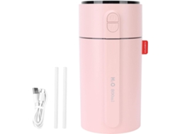 Umidificador Compacto Rosa Com Duas Pulverizações Usb E Visor Inteligente