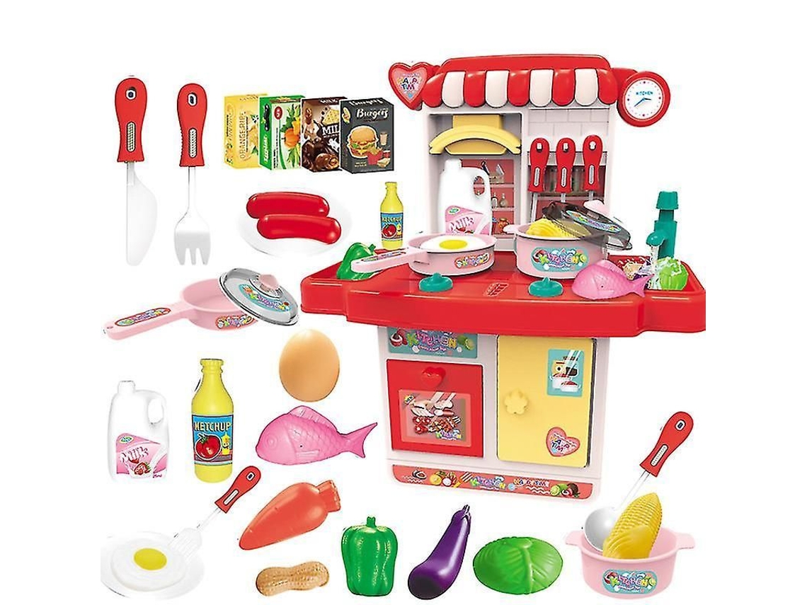 2026 conjunto de Brinquedos de Cozinha Simulada para Casa de Brincar Infantil com Desenvolvimento Intelectual e Coordenação Mão olho