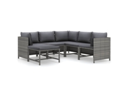 Garden Lounge Set, Garden Lounge Sets Vidaxl Cinzeto Rattan / Vime (n/a)