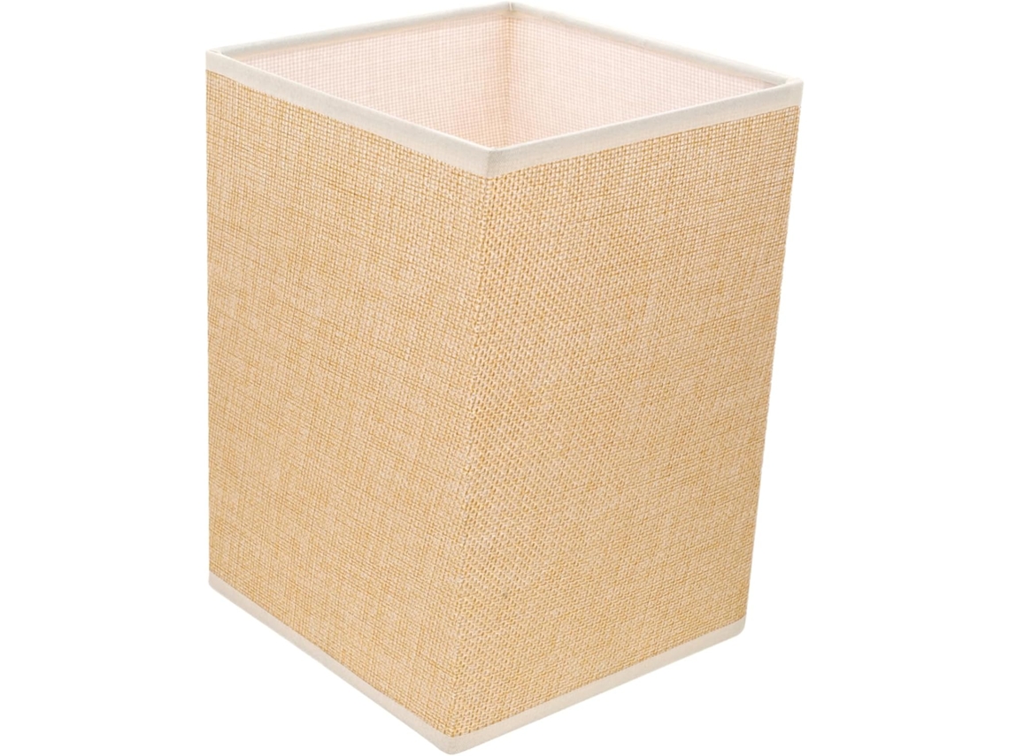 Abajur Quadrado De Tecido De Juta Natural 14x20 Cm Para Luminária De Mesa E