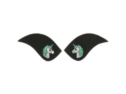 Patch Bordado de Unicórnio Verdeequitheme