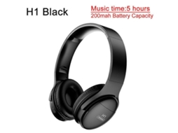 Fones Bluetooth H1 Pro TAISHENGDA Estéreo Hi fi Sem Fio, Cancelamento Ruído, Microfone, Cartão Tf