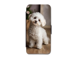 Capa Flip Para Iphone 17 Pro Max Com Estampa De Cachorro Poodle