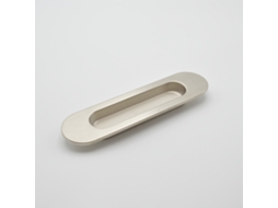 Puxador HARDWAREXCHANGE Oval Embutido em Zamac, 150x40mm Níquel escovado (conjunto de 4)