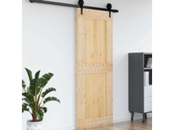 Vidaxl Porta Narvik 85 X 210 Cm Madeira De Pinus Sólida (não Tratada)