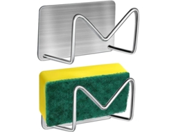 Suporte para Esponja Nova Line, Autoadesivo, 2 unidades, Aço Inoxidável 304