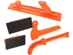 Bloco De Empurrar Para Madeira Laranja, 1 Conjunto De Borracha Abs | Corte E
