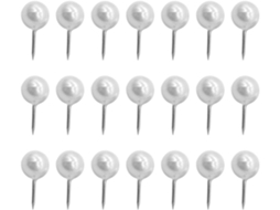 Pacote de Tachinhas Redondas Brancas para Fotos e Quadros, 100 Unidades, Tamanho Ergonômico e Manuseio Confortável, Ideais
