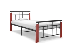Bed Frame, Bed Frames Vidaxl Preto Metal (90 X 200 Cm)