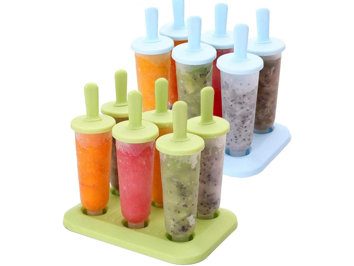 FNINIJEDE Formas Reutilizáveis Para Gelados (12 Unidades)