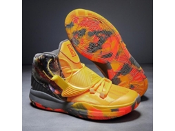 Zapatos De Basquete Para Adolescentes Antiderrapantes Altos Transpiráveis Com Proteção De Tornozelo Dht Cuarenta Amarillo Negro