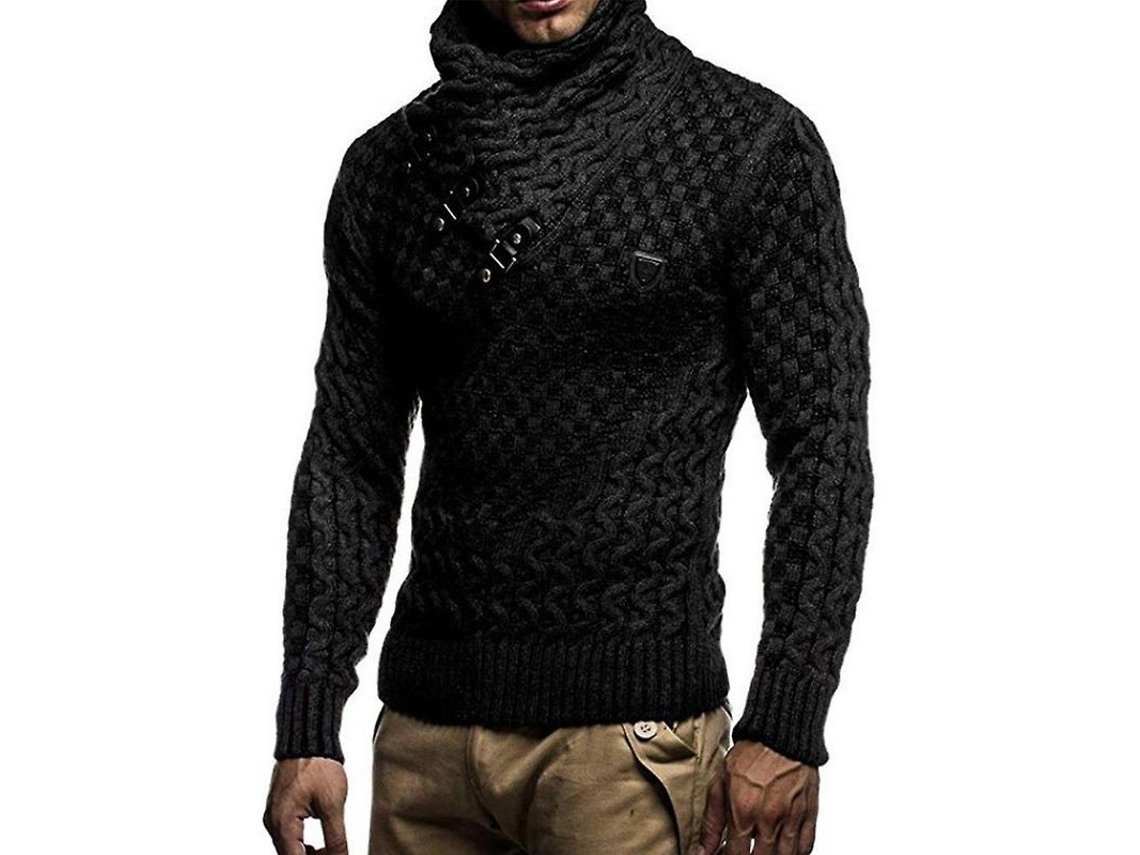 2026 jersey de Punto Slim para Hombre Con Cuello de Tortuga Manga Larga Casual Pullover de Alta Calidad