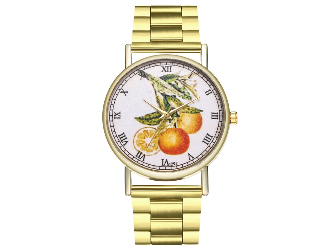 Relógio de Casal Casual de Quartzo com Pulseira de Aço Exquisito Presente